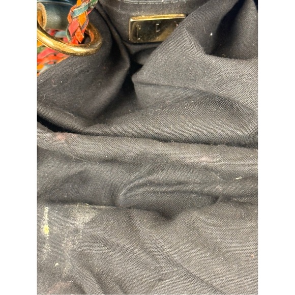 CEM 1990's vintage woven natural leather crossbody/shoulder bucket bag - Picture 13 of 16